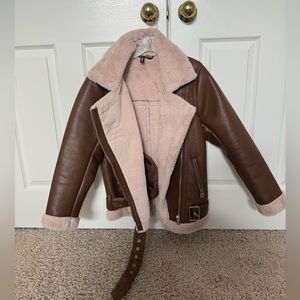 Faux leather jacket